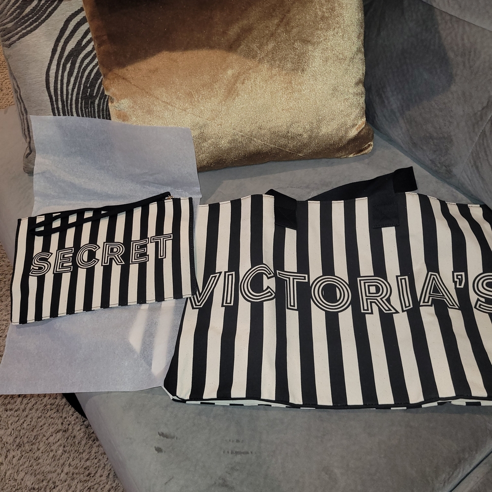 Victoria's Secret Black and White Striped Item